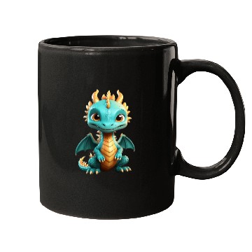 Discover Chibi green dragon Mugs