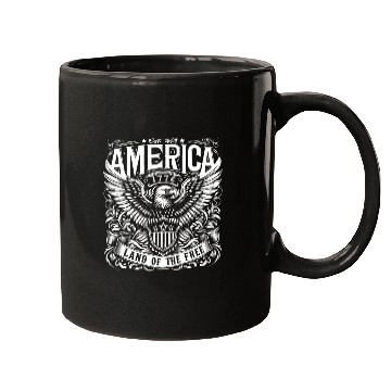 Discover Independence Day Art 4 July American Eagle Freedom Mugs