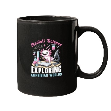 Discover Axolotl Science Teacher Mexican Salamander Mugs