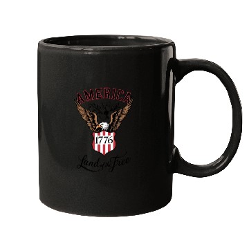 Discover Independence Day Art 4 July Eagle Land of the Free Mugs