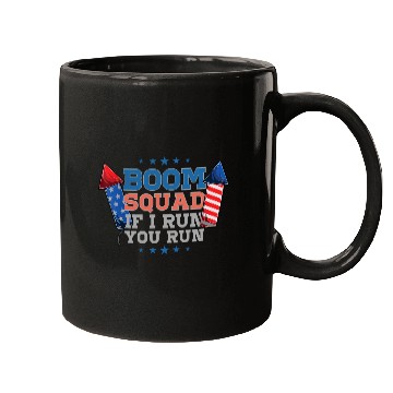Discover BOOM SQUAD Fireworks Director 4th of July Mugs
