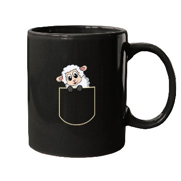 Discover Funny Sheep Pocket Gift Mugs