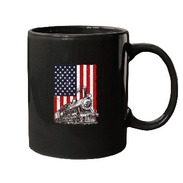 Discover Cool Train Art Train Collector Train Lover Mugs