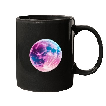 Discover Synthwave moon Mugs