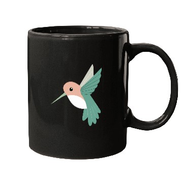 Discover Hummingbird with green beak Mugs