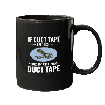 Discover Aircraft Mechanic Aviation Technician Duct Tape Mugs