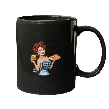 Discover Waffle Delight: Retro Housewife Humor Mugs
