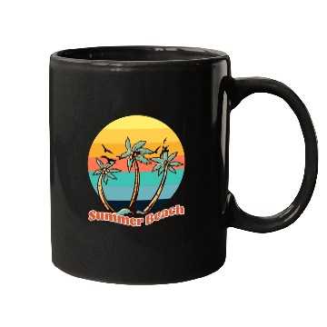 Discover Summer Beach Mugs