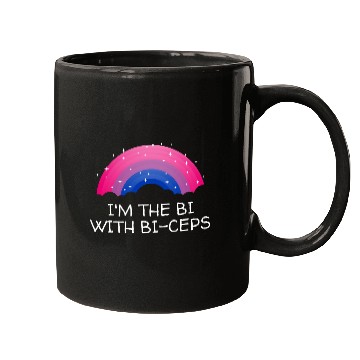 Discover Im the Bi with Biceps Bisexual LGBTQ Bi Pride LGBT Mugs