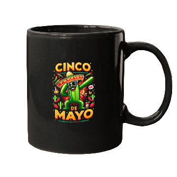Discover Cinco de Mayo Dancing Cactus Mugs