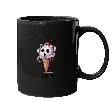 Discover I Scream Ice Cream Skull Art Mugs