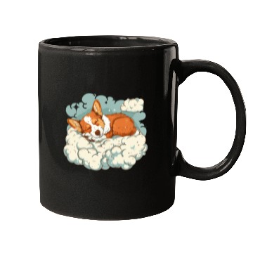 Discover Corgi Cloud Dreamer Mugs