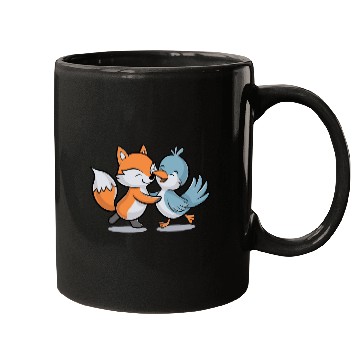 Discover Cute Fox and Bird Friends Mugs