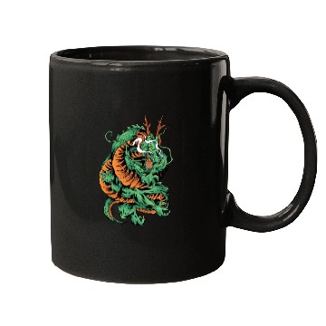 Discover Angry Japanese Dragon Tattoo Mugs