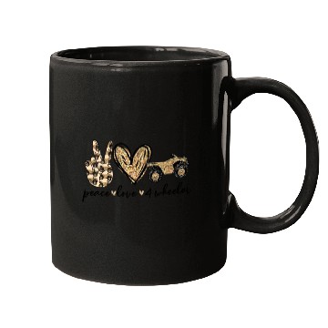 Discover Womens Quad ATV Peace Love 4-Wheeler Bikes Mugs