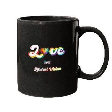 Discover Love is Liberal Value Mugs