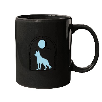 Discover German Shepherd Celestial GSD Dog Moon Tarot Mugs