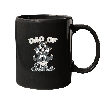 Discover Strong Wolf with Wolf Child for a Dad Mugs