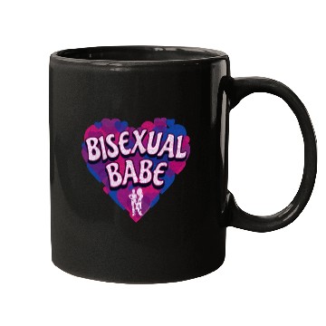 Discover Heart Full of Pride: Bisexual Babe - Pride Month Mugs