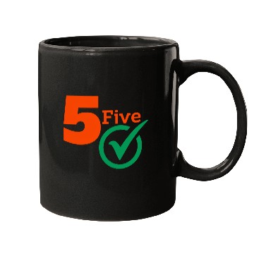 Discover The Number 5 Five Cool Mugs