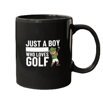 Discover Golfing Bear Just A Boy Who Loves Golf Mugs