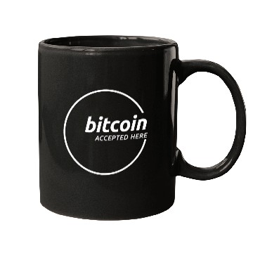 Discover Bitcoin Accepted Here Promo Mugs