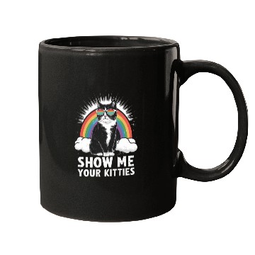 Discover Show Me Your Kitties Funny Lesbian Gay Pride LGBT Mugs