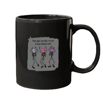 Discover 3 Best Friends Sugar Skull Skeleton 3 bff Trio Mugs