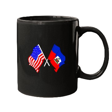 Discover USA flag USA, Haiti flag Mugs