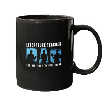 Discover Literature Teacher Dad The Idol The Myth Bookworm Mugs