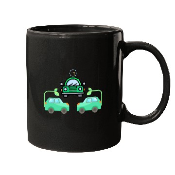 Discover green car Mugs