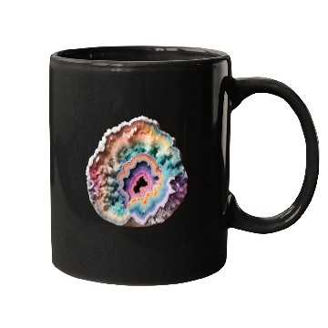 Discover Fantasy Pastel Rainbow Geo Stone Crystal Mugs
