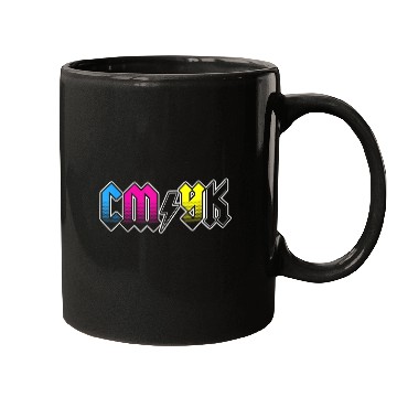 Discover CMYK Rock Band Graphic Designer Mugs