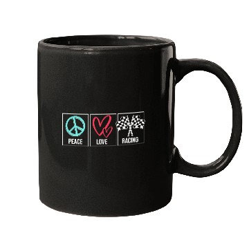 Discover Drag Race Car Lover Peace Love Drag Racing Mugs