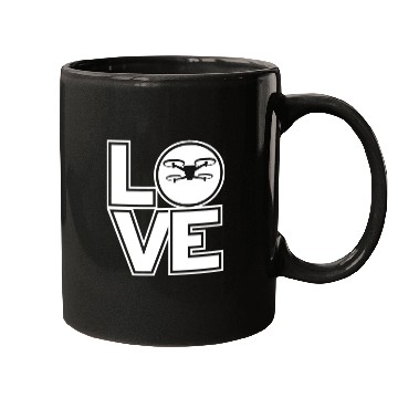 Discover Quadcopter LOVE Funny Drone Pilot Mugs