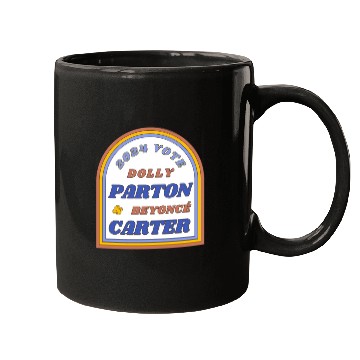 Discover Vote Dolly Parton & Beyonce Carter 2024 Election Mugs