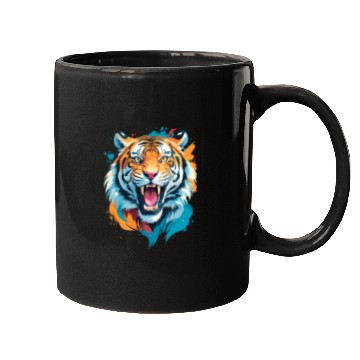 Discover Colorful Tiger Face Mugs