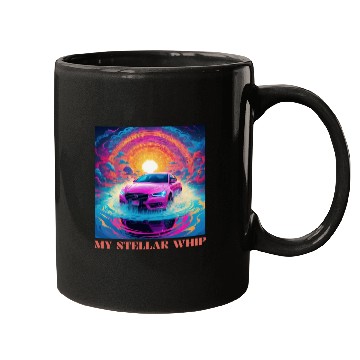 Discover Synthwave Art Futuristic Car Mugs