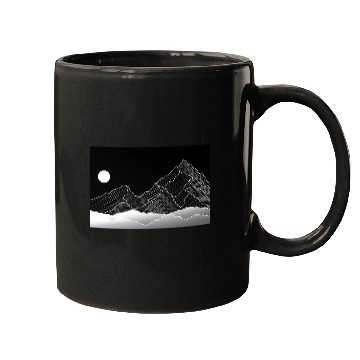 Discover mountain moon Mugs