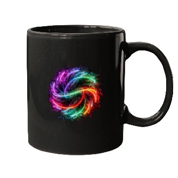 Discover Neon color ai particles Mugs