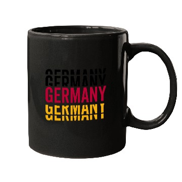 Discover Germany German Lettering National Team Mugs