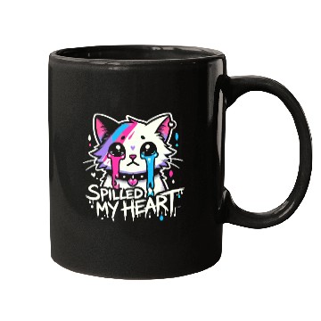 Discover Gothic Emo Cat Design For Cat Lovers And Mugs
