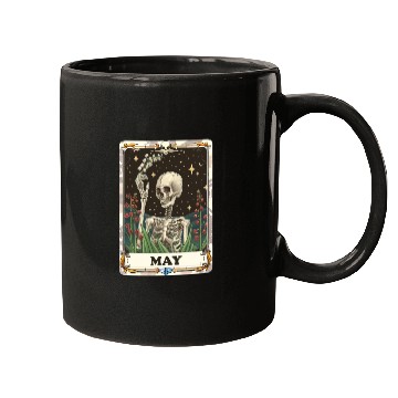 Discover May Gothic Tarot Card - Lily of the Valley & Skele Mugs