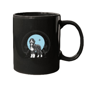 Discover Bernedoodle Tarot Card Dog | Celestial and Starsee Mugs