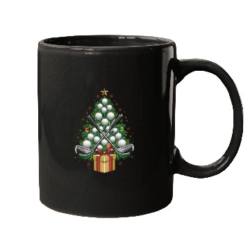 Discover Golf Equipment Christmas Tree Christmas Golf Mugs