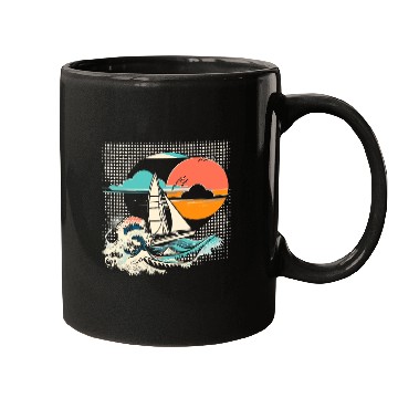 Discover Sailing Cartoon Mugs