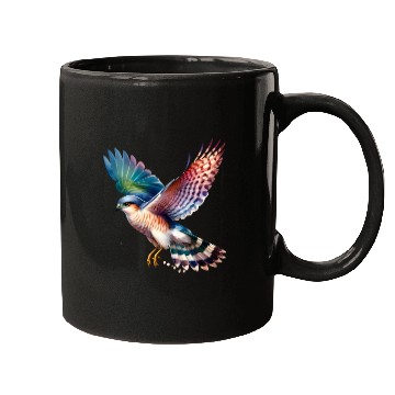 Discover Collared Sparrowhawk in Flight Mugs