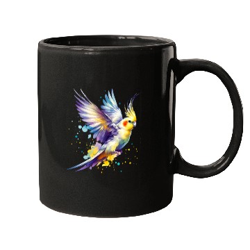 Discover Cockatiel in Flight Mugs