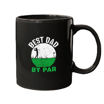 Discover Best Dad By Par Father's Day Golfing Golf Tees Dad Mugs