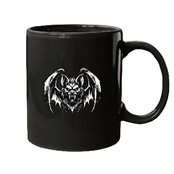 Discover Dark Art Bat Beast with Wings Animal Horror Grunge Mugs